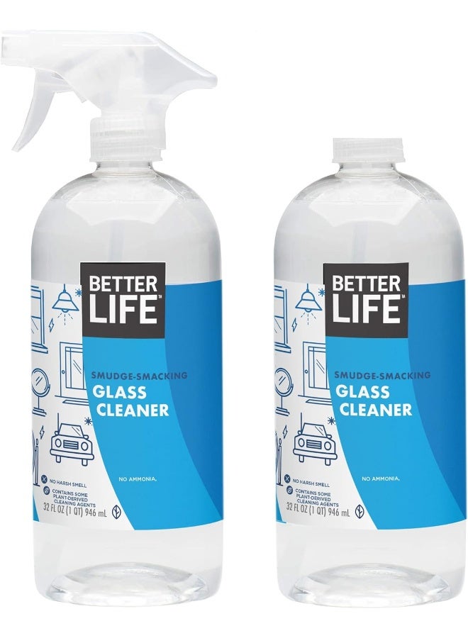 Better Life Natural Streak Free Glass Cleaner, 32 Ounces (Pack of 2) - Image 1